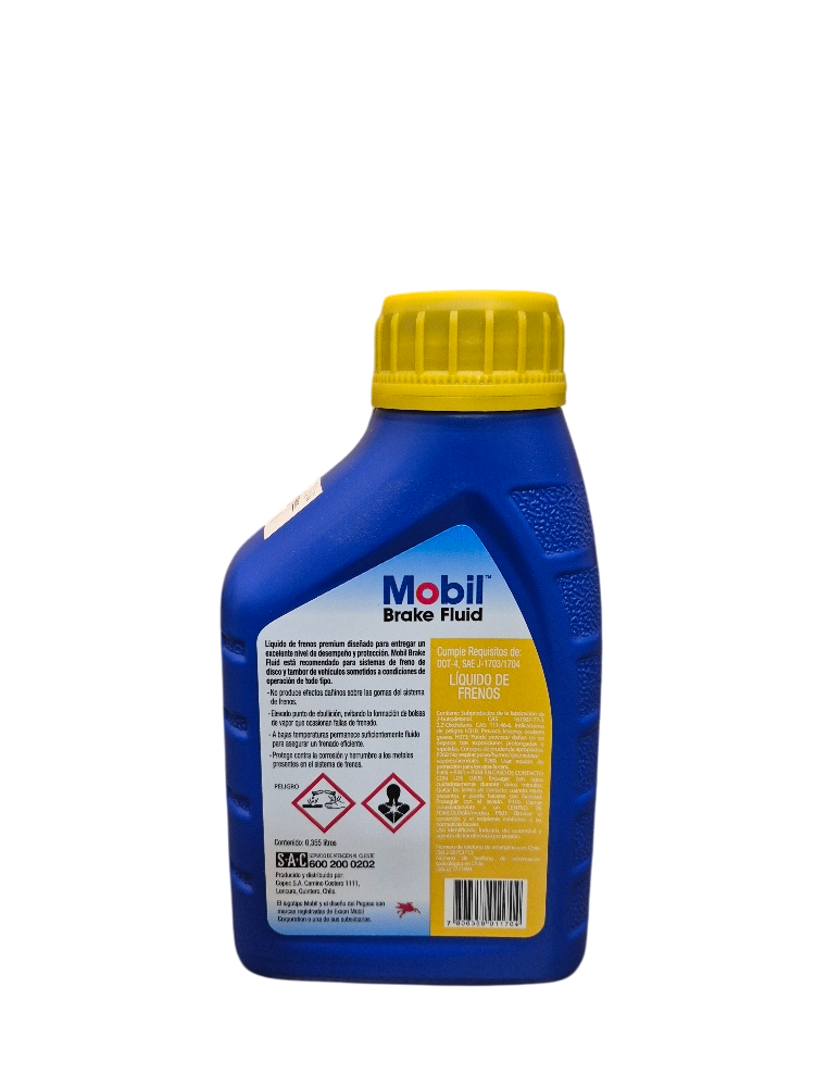 Liquido Mobil De Frenos Dot4 , 355ml