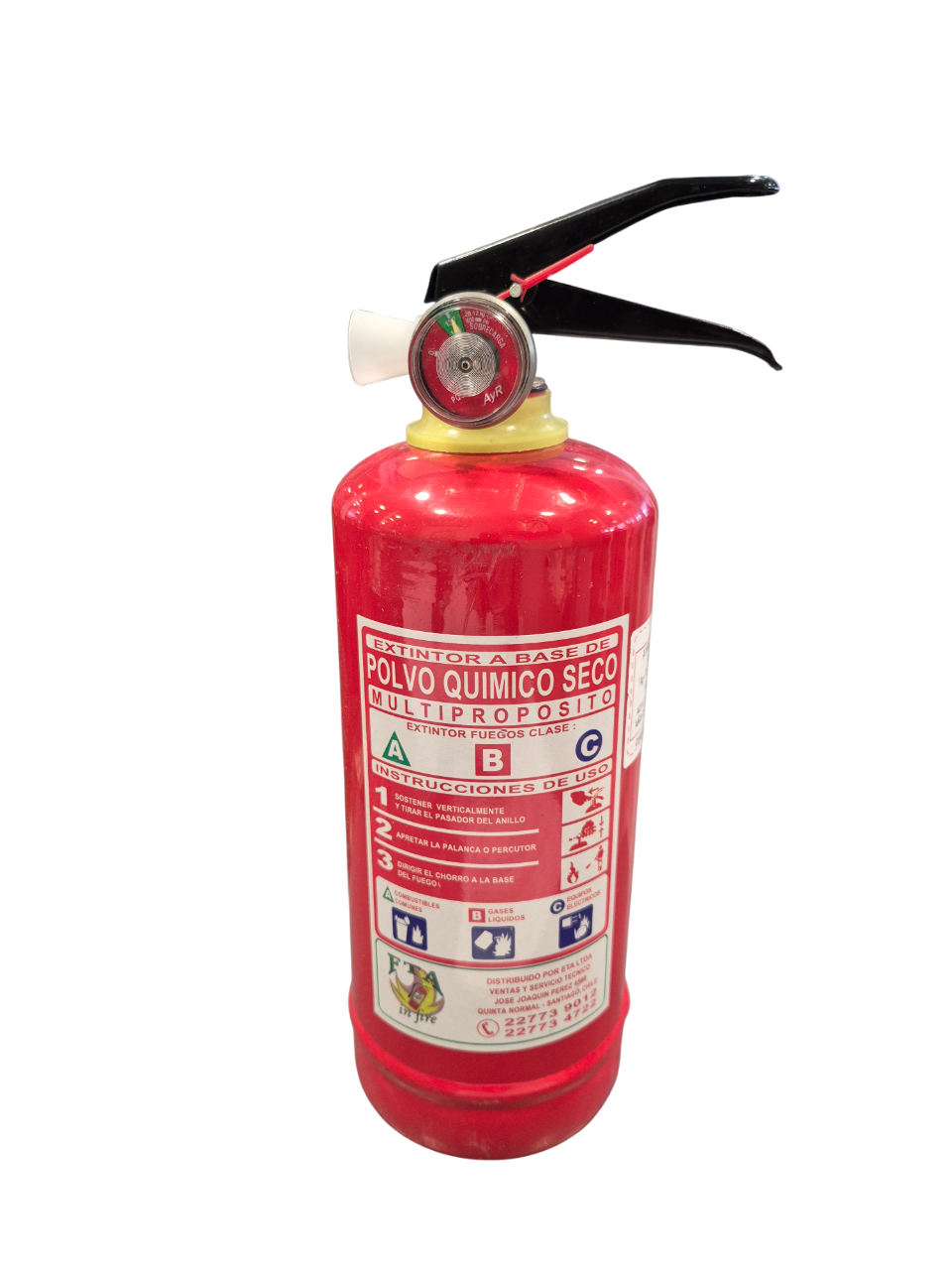 Extintor para vehículo ABS PQS 75%