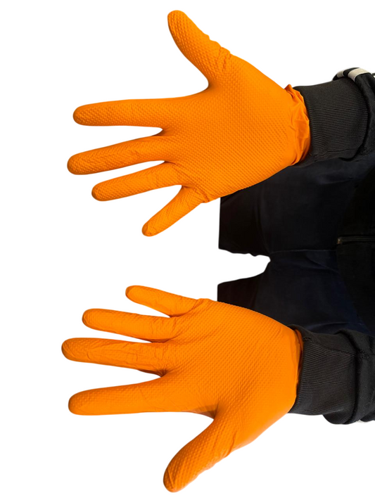 Guantes Falcon Grip Nitrilo Texturizado Extra resistente Mecánico caja 100 unidades